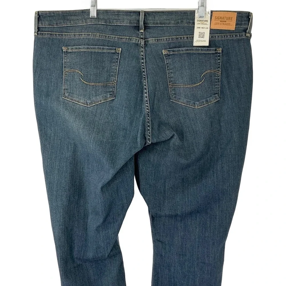 Levi Strauss Signature Gold Mid‎ Rise Skinny Jeans Women's 24M W37 L30 Blue